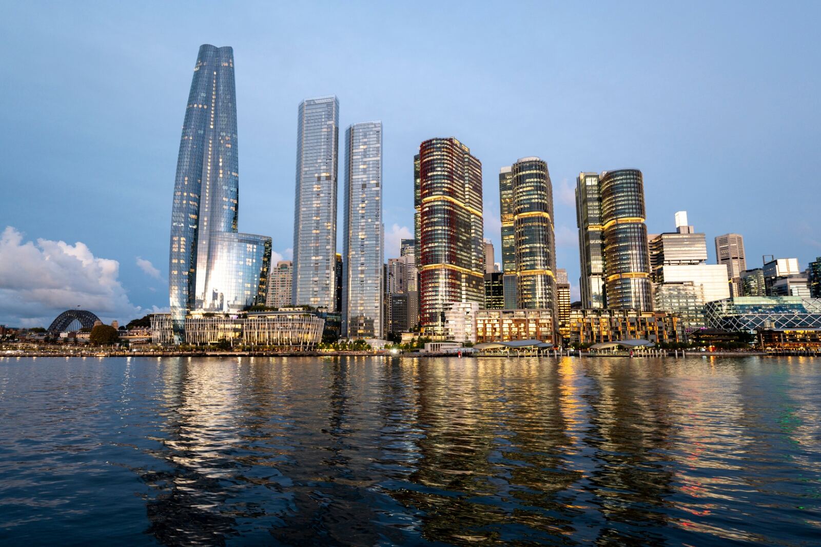 Sydney Barangaroo waterfront skyline at dusk — illustrative of the Australian residential investment landscape regulated by the Foreign Investment Review Board.